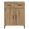 vidaXL Dressoir met lade Artisan Eiken 69,5 x 34 x 90 cm Bewerkt hout