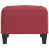 vidaXL Voetenbank 60x50x41 cm kunstleer wijnrood