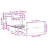 vidaXL Bedframe zonder matras massief grenenhout wasbruin 75x190 cm
