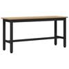 vidaXL Eetbank 100 x 32,5 x 48,5 cm Engineered hout en staal