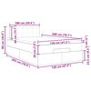 vidaXL Bed met matras 120x200 cm stof donkergrijs