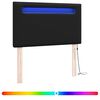 vidaXL LED Hoofdbord Zwart Nep Leer