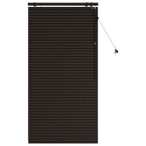 vidaXL Venetiaanse jaloezie Donkerbruin 75 x 160 cm 35 mm