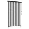 vidaXL Rolgordijn Antraciet en Wit 180 x 250 cm Stof en Aluminium