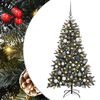 vidaXL Kunstkerstboom met 150 LED Groen 150 cm PVC en Plastic en Staal