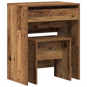 vidaXL Kaptafel 2 st Oud Hout 60 x 40 x 75 cm Bewerkt hout