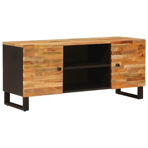 vidaXL TV-kast met opslag Bruin 105 x 33 x 46 cm Massief Mango Hout