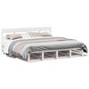 vidaXL Bedframe zonder matras massief grenenhout wit 200x200 cm