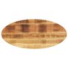 vidaXL Tafelblad ovaal 120x60x2,5 cm massief mangohout