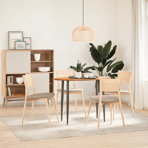 vidaXL Tafelblad 100x50x2 cm ovaal massief eikenhout lichtbruin