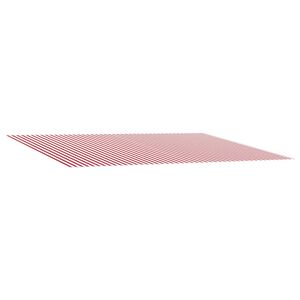 vidaXL Vervangingsdoek voor zonnescherm Rood en Wit 350 x 250 cm