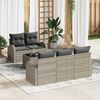 vidaXL Tuin Sofa Set Lichtgrijs 55 x 55 x 37 cm poly rattan