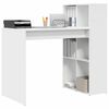 vidaXL Bureau met plank Wit 108 x 55 x 103.5 cm Bewerkt hout