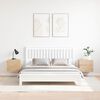 vidaXL Nachtkastje 2 pcs Naturel 39 x 34 x 33 cm Massief grenenhout