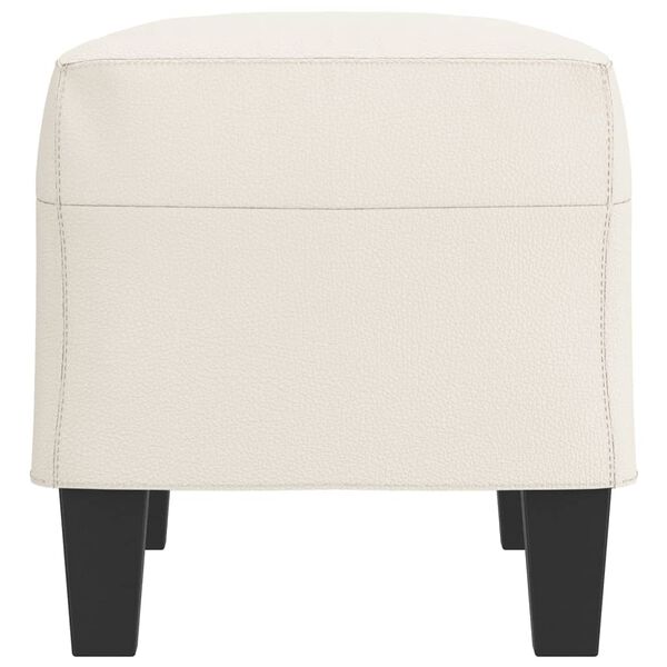 vidaXL Bankje 70x35x41 cm kunstleer crèmekleurig