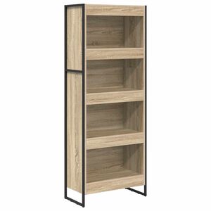 vidaXL Boekenkast 60 x 30 x 155 cm Bewerkt hout Sonoma