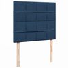 vidaXL Boxspring met matras stof blauw 120x190 cm