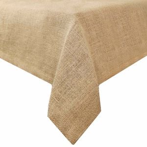 vidaXL Jute tafelkleed Naturel 140 x 140 cm 100% Tossa Jute