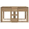vidaXL Bunk Bed voor Kinderen Artisan Eiken 75 x 190 cm Bewerkt hout