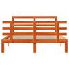 vidaXL Bedframe met hoofdbord massief grenenhout wasbruin 160x200 cm