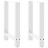 vidaXL Eettafelpoten 2 st 50x(72-73) cm staal wit