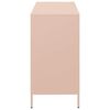 vidaXL Dressoir 101,5x39x73,5 cm koudgewalst staal roze