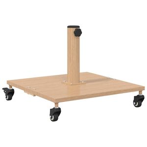 vidaXL Parasolvoet 26.75 kg Licht Hout Vierkant Verstelbaar