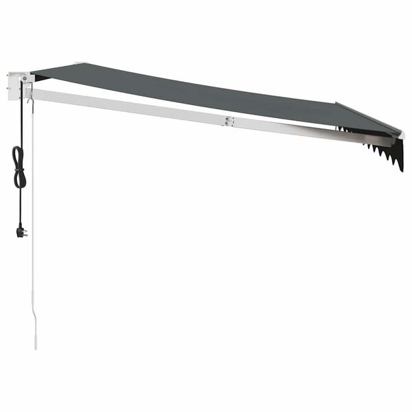 vidaXL Luifel automatisch uitschuifbaar 3x2,5 m antracietkleurig