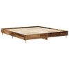 vidaXL Bedframe zonder matras 160x200 cm bewerkt hout oud hout