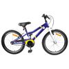 vidaXL Kinderfiets 18 Inch voor 5-7 jaar Blauw Wit