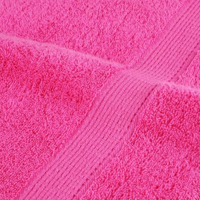 vidaXL 8-delige Handdoekenset 600 g/m² 100% katoen roze