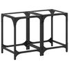 vidaXL Salontafels 2 st met transparant glazen blad 30x30x40 cm staal
