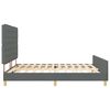 vidaXL Bedframe met hoofdeinde Donkergrijs 180 x 200 cm Stof