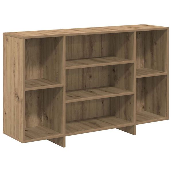 vidaXL Dressoir Artisan Eiken 120 x 30 x 75 cm Bewerkt hout