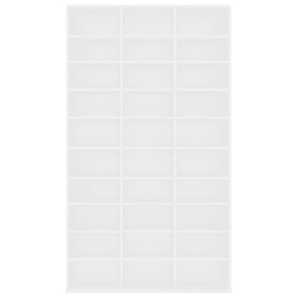 vidaXL Cd-kast 102x23x177,5 cm bewerkt hout wit