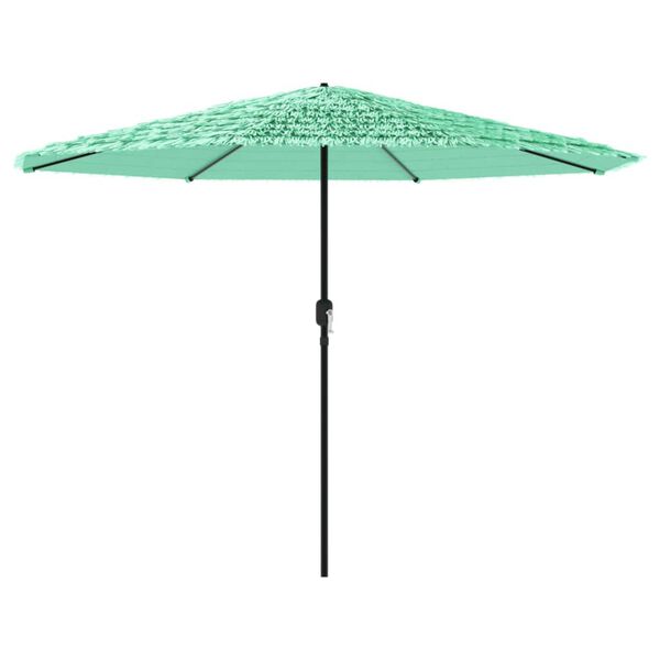 vidaXL Parasol met stalen paal 388x388x248 cm groen