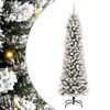 vidaXL Kunstkerstboom met 300 LED Wit 240 cm PVC en Metaal en Plastic