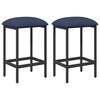 vidaXL Barkruk 2 st Blauw 40 x 32 x 74 cm Bewerkt hout