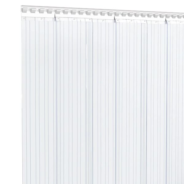 vidaXL Deurgordijn 200 mm x 1,6 mm 10 m PVC transparant