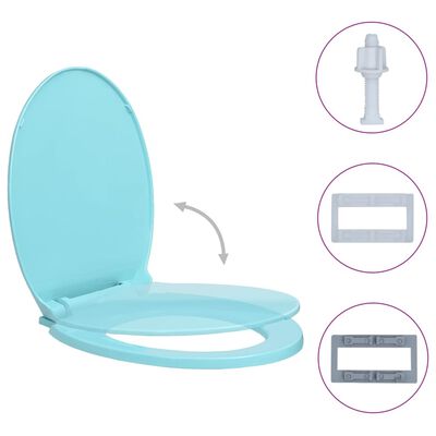 vidaXL Toiletbril soft-close ovaal groen online kopen |