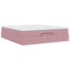 vidaXL Ottoman bed met matras 180x200 cm fluweel roze