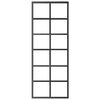 vidaXL Schuifdeur met beslag 76x205 cm aluminium en ESG-glas