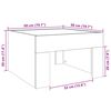 vidaXL Salontafel met Infinity LED 50x50x30 cm gerookt eikenkleurig