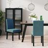 vidaXL Eetkamerstoelen 2 st fluweel blauw