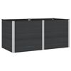 vidaXL Verhoogde plantenbak Zwart 200 x 100 x 91 cm WPC en Aluminium