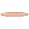 vidaXL Tafelblad rond &Oslash;60x1,5 cm onbehandeld massief eikenhout