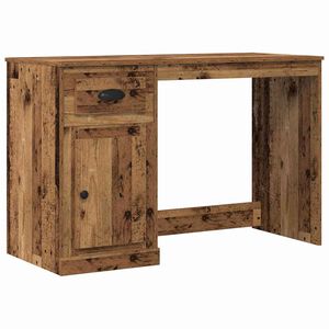 vidaXL Bureau Oud Hout 50 x 115 x 75 cm Bewerkt hout