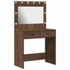 vidaXL Plafondtafel Bruin Eiken 78,5 x 41 x 135 cm Bewerkt hout