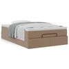 vidaXL Ottoman bed met matras 120x200cm kunstleer cappuccinokleurig