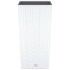 vidaXL Plantenbak met uitneembare bak rattan-look 11/26,5 L PP wit